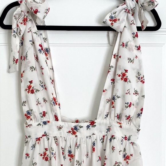 Forever 21 Self-Tie Ditsy Floral Dress - Picture 7 of 12